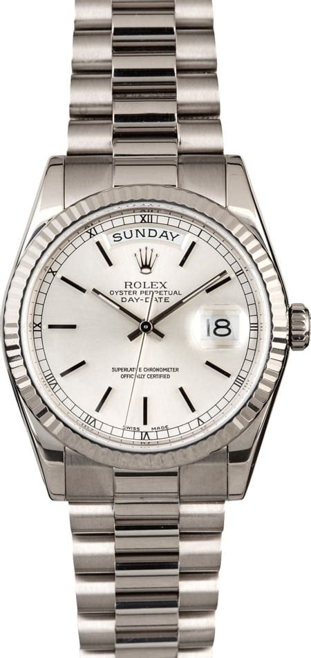 rolex day-date 36 white gold price